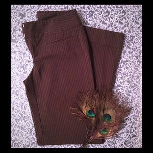 ⭐️ Brown Pinstriped Wide Bootleg Pants ⭐️