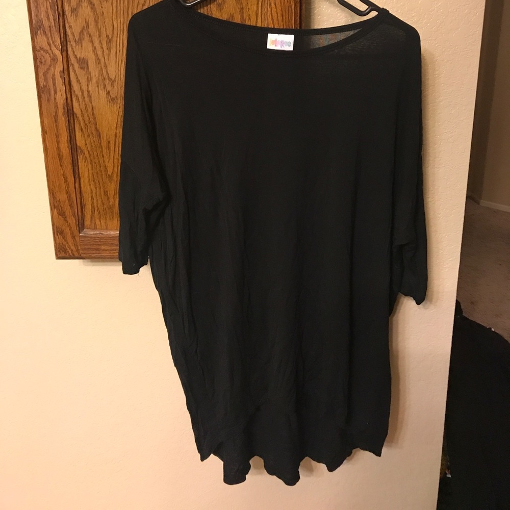 HTF Unicorn Lularoe XS solid black Irma