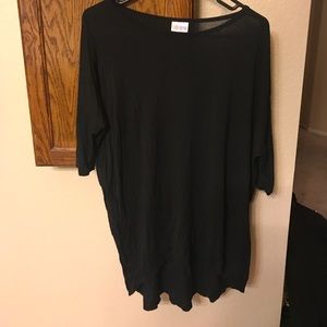 HTF Unicorn Lularoe XS solid black Irma