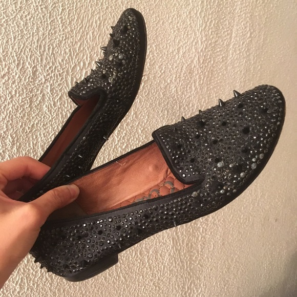 [SOLD] Sam Edelman Adena Spike Rhinestone Loafer - Picture 2 of 7