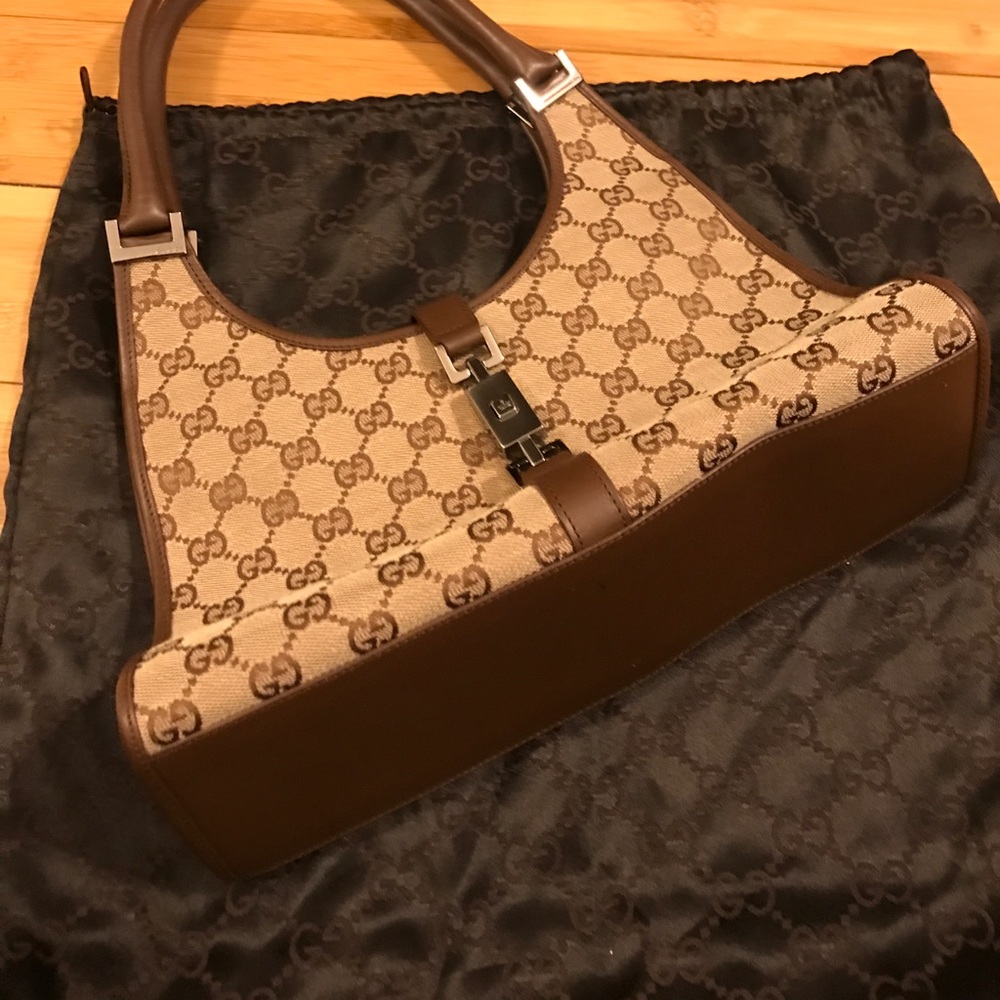 Authentic Gucci bardot hobo bag