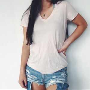 Baby Pink V Neck