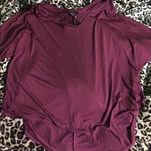 Burgundy dolman shirt