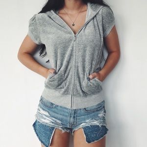 Grey Juicy Short Sleeve Sweatshirt