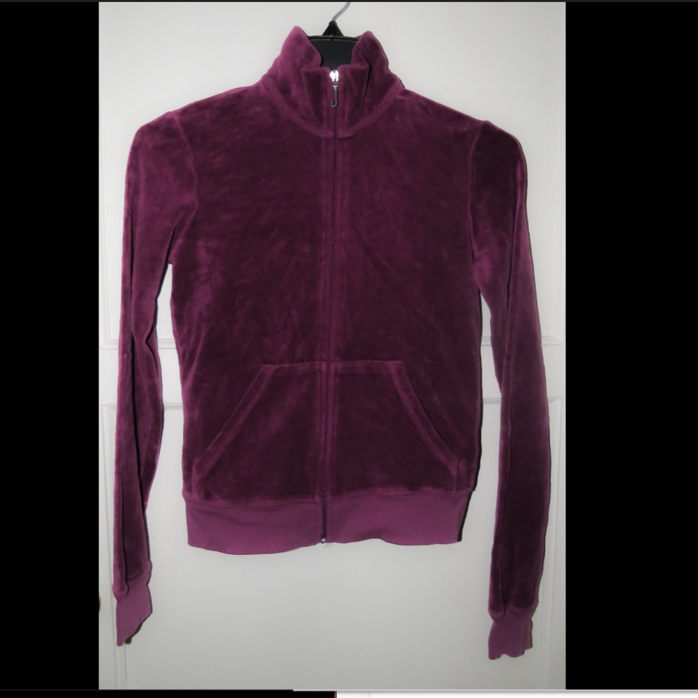 Maroon Juicy Couture Velour Jacket