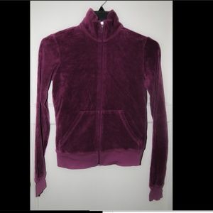 Maroon Juicy Couture Velour Jacket