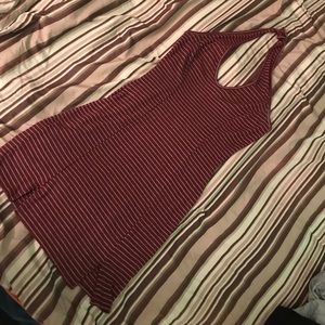 Burgundy Halter Dress