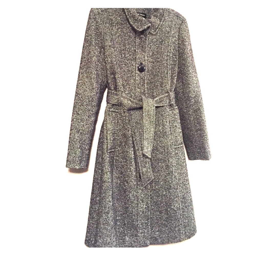 Wool coat grey and black