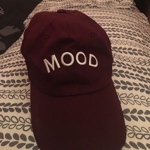 "MOOD" Maroon Cap