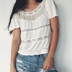 White Lace Tee