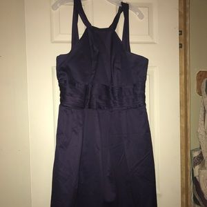 Davids Bridal bridesmaid dress, cotton y neck