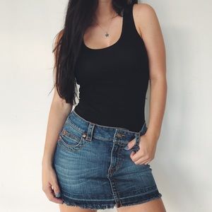 Dark Denim Skirt