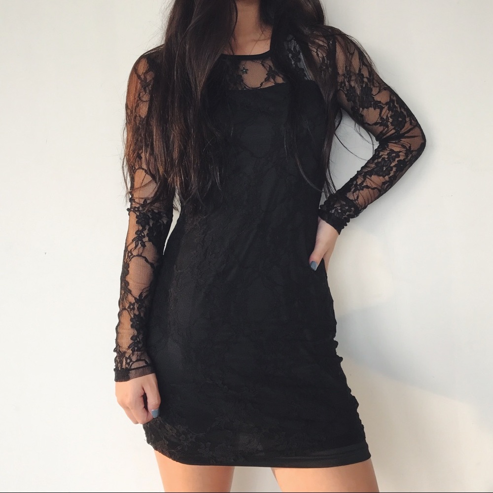 Black Lace Dress