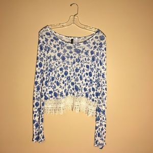 floral lace top