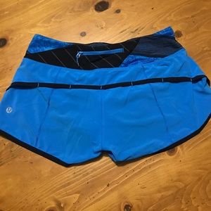 Lululemon 4-way stretch "speed shorts"