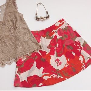 🎁 NEW YORK & CO. floral print skater skirt