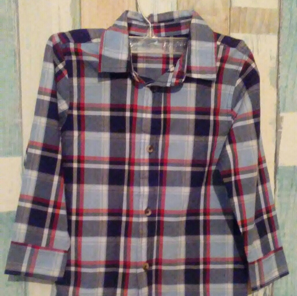 Garanimals 5 tee boy's Plaid Dress Shirt