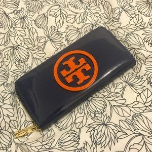 Tory Burch patent leather wallet!