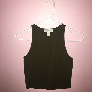 Olive Green Forever 21 Crop Top
