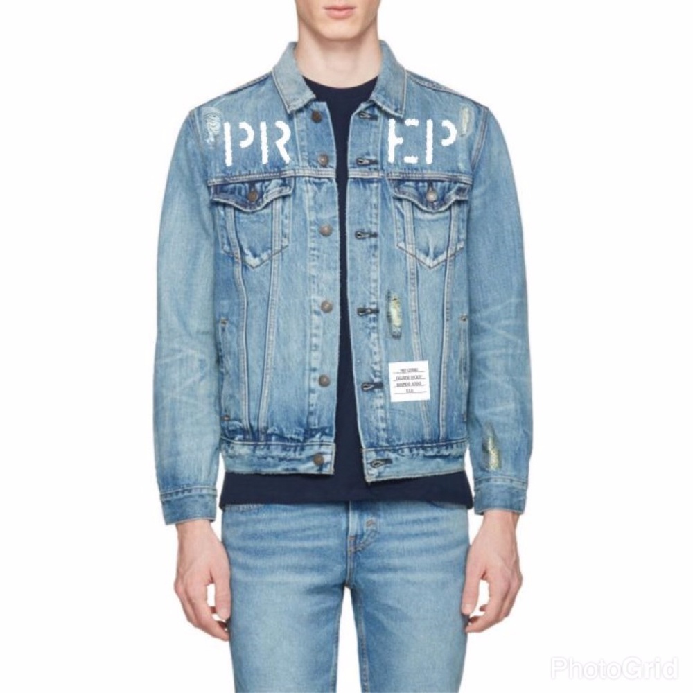 Prep Coterie PREP Distressed Denim Jacket