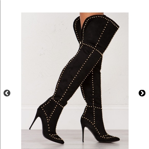 PRE-ORDER Studded thigh high - Picture 4 of 5