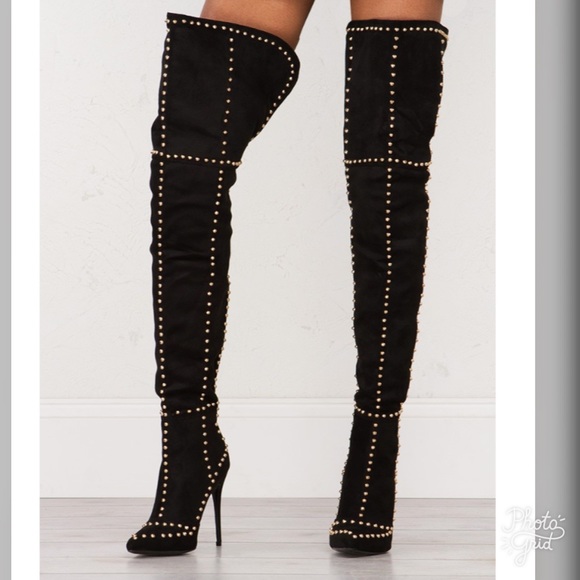 PRE-ORDER Studded thigh high - Picture 5 of 5