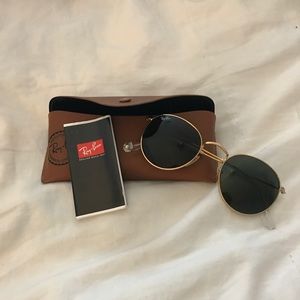Ray Ban Gold Frame Sunglasses