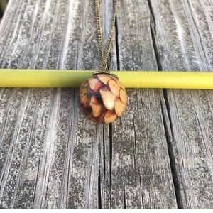 Nature Jewelry! Natural Real Pinecones Sphere