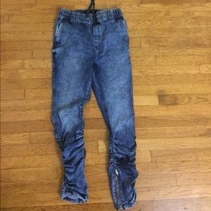 New Without Tag Twill Zipper Jogger Pants