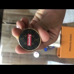 Louis Vuitton x supreme pins