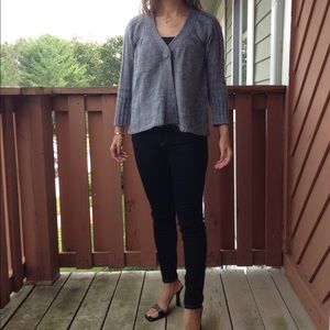 FOREVER 21 Medium Grey Cardigan, Size: Large