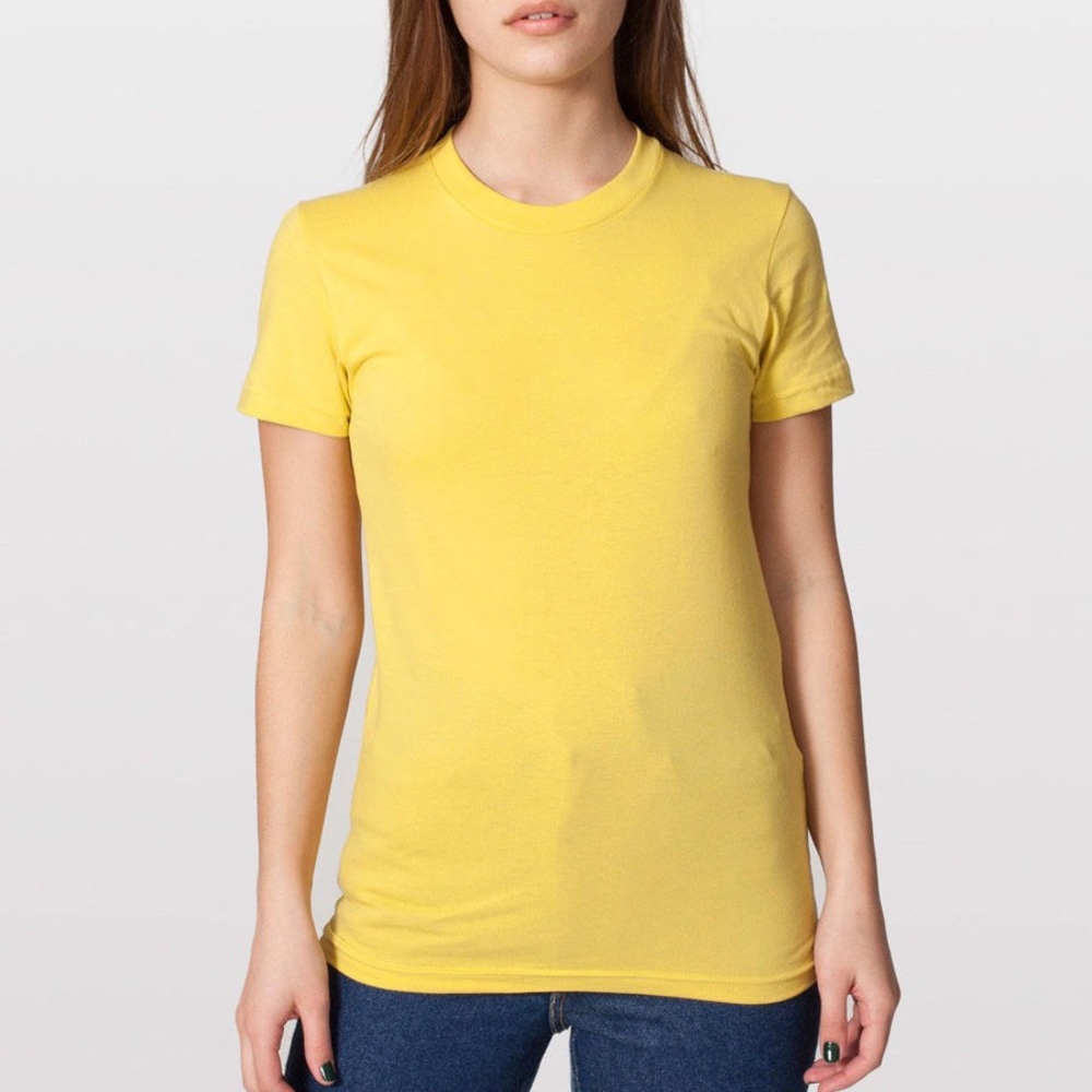 ✨NWT American Apparel Organic Cotton Yellow Shirt