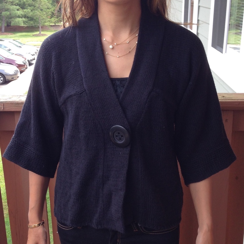 FOREVER 21 Black Cardigan, Size: Medium