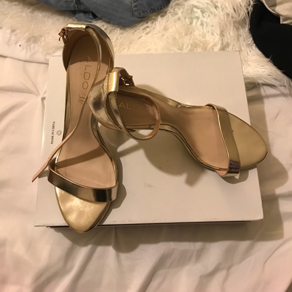 Aldo Shoes - Gold Heels
