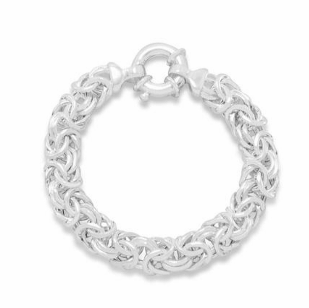 NEW 160 GAUGE OVAL BYZANTINE BRACELET