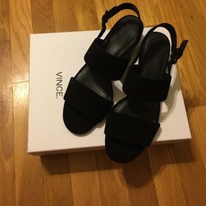 Vince black sandals