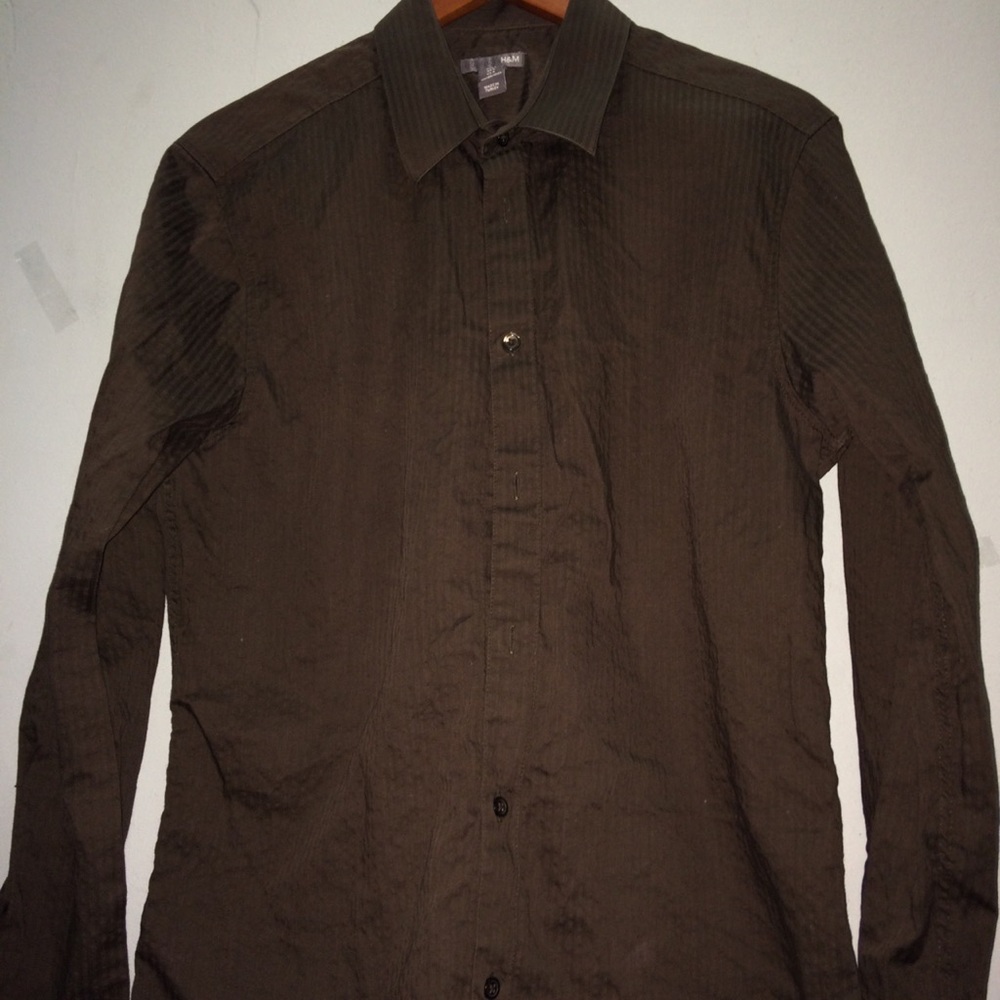 Brown H&M dress shirt