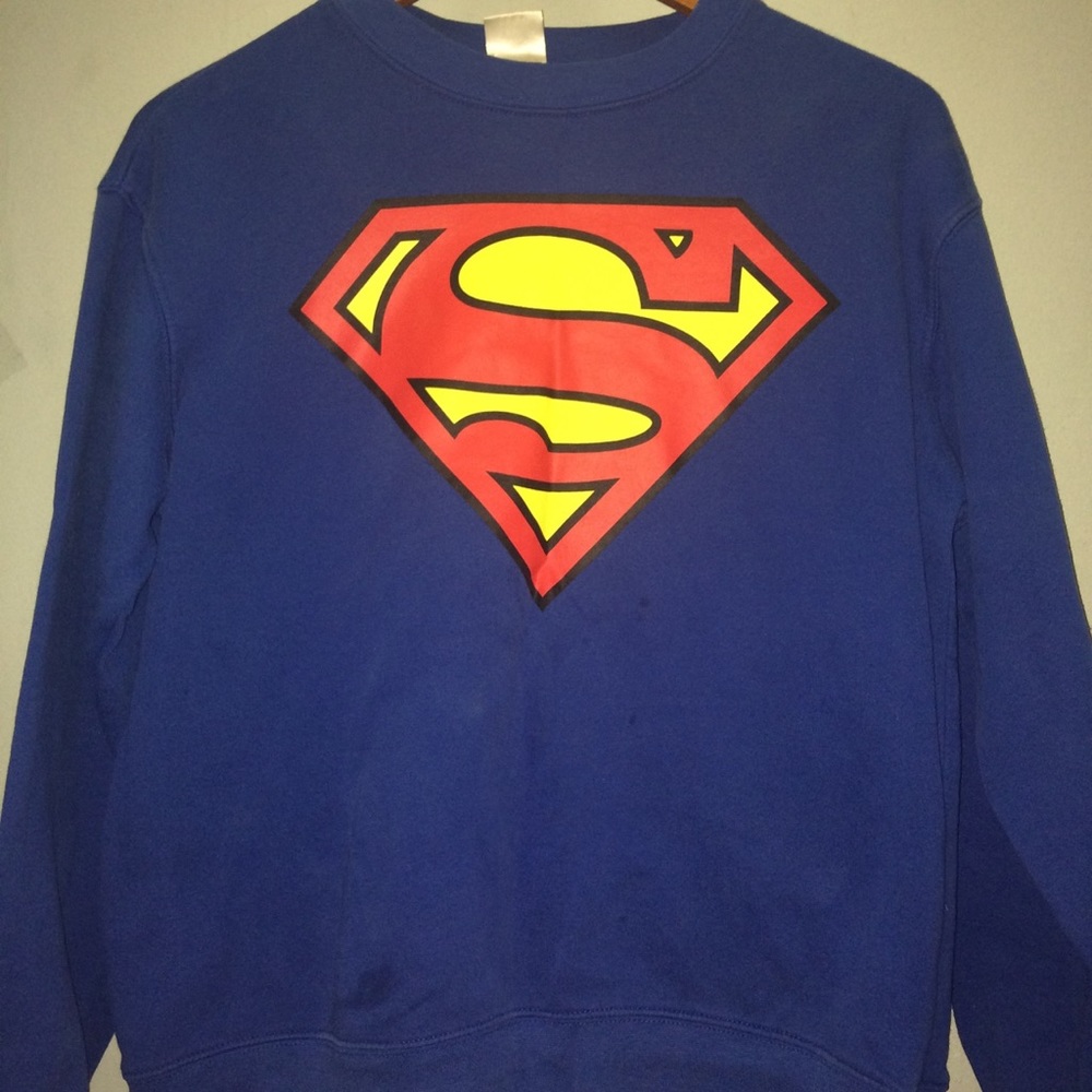 Blue super man sweater