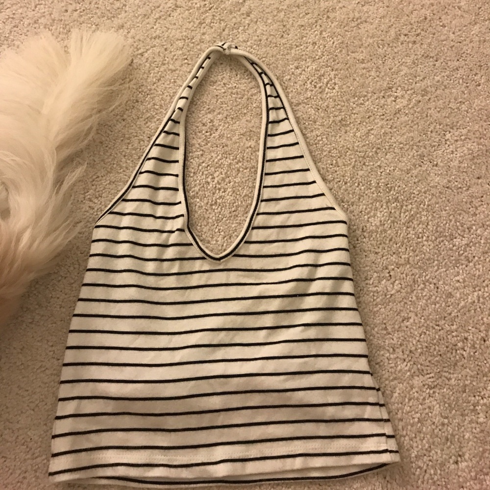 Brandy Melville striped halter