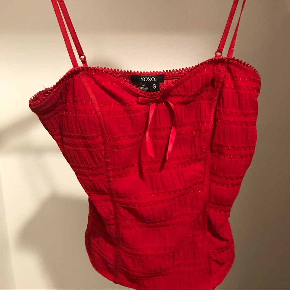 Vintage sweetheart bustier spaghetti top
