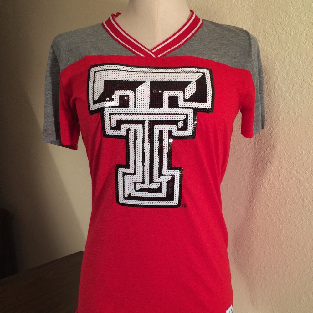 Victoria's Secret PINK Texas Tech Bling T-Shirt