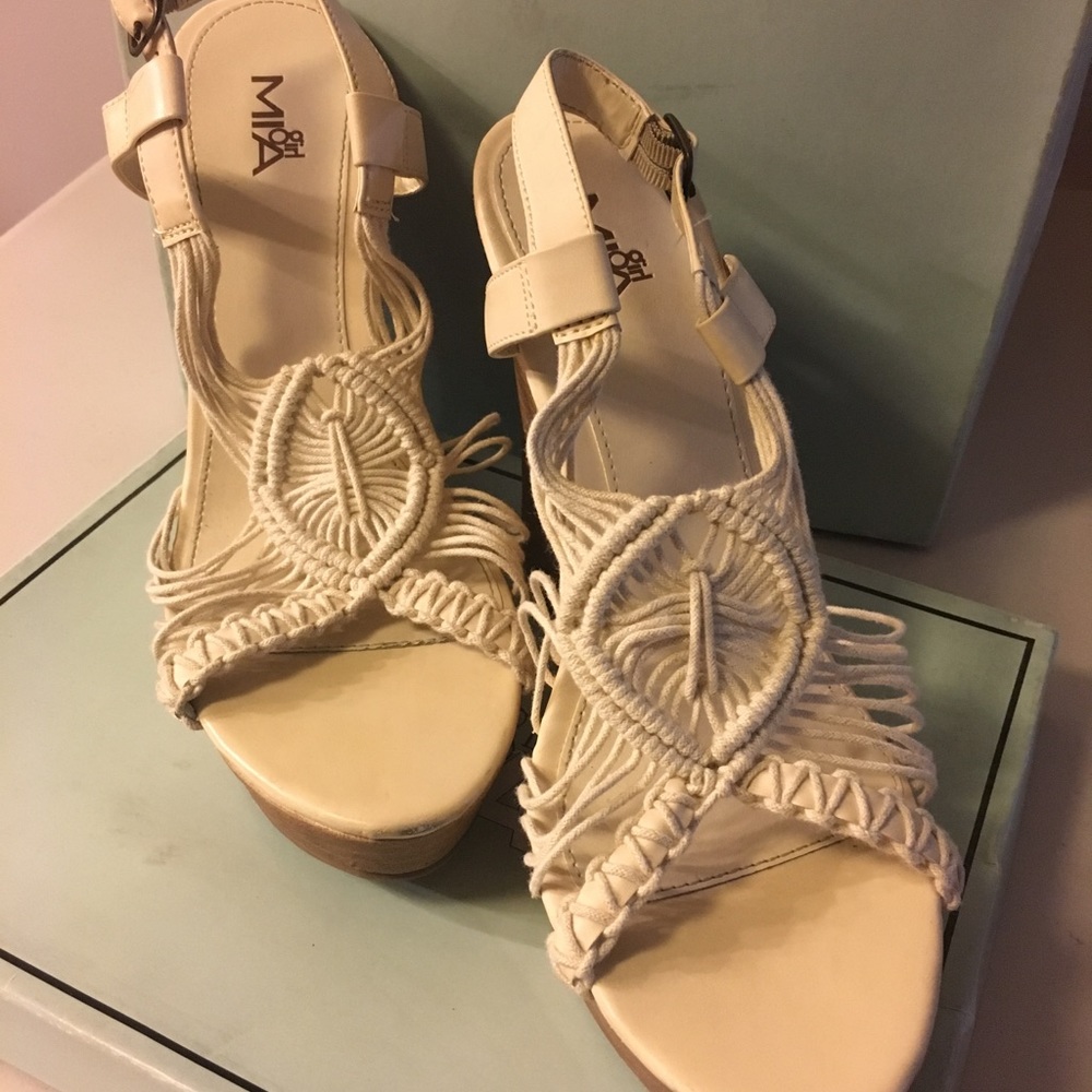 Girl Mia Wedge Sandal