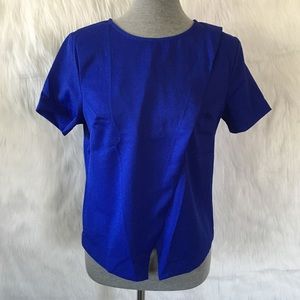 ✨ NWT Mine Asymmetrical Cobalt Blouse