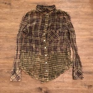 Free people Cotton Flannel
