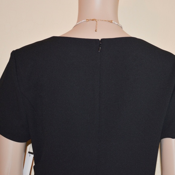 CYNTHIA STEFFE Black & White 'Nikki' Colorblock Fit & Flare Dress NWT Size 8 - Picture 6 of 7