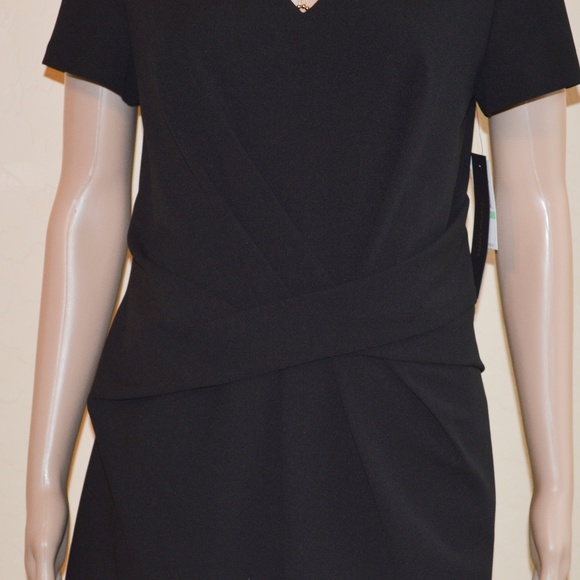 CYNTHIA STEFFE Black & White 'Nikki' Colorblock Fit & Flare Dress NWT Size 8 - Picture 3 of 7