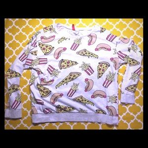 Light H&M Printed Junk Food Sweater