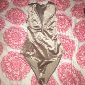 Velvet pinkish bodysuit