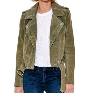 NWT BLANKNYC SUEDE JACKET in "Burnt Sage"-Small