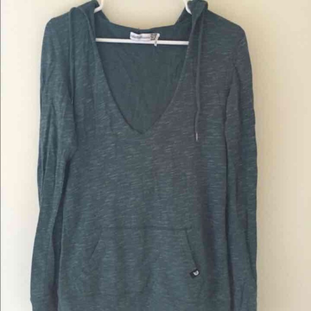 Long Sleeve V Neck Hoodie